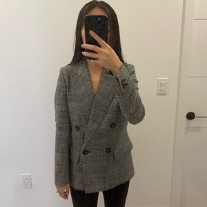 H&M Check Blazer (size 0)